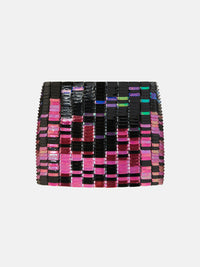 Mini gonna Rue - Black/fuchsia/green/blue