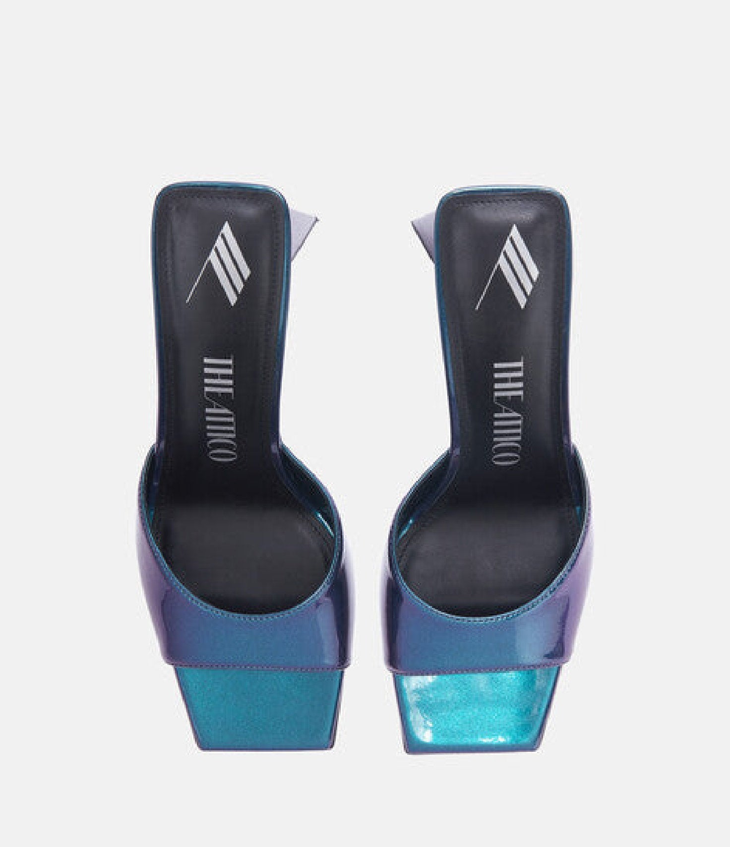 Mules Mini Devon 85 en vernies - Holographic Blue