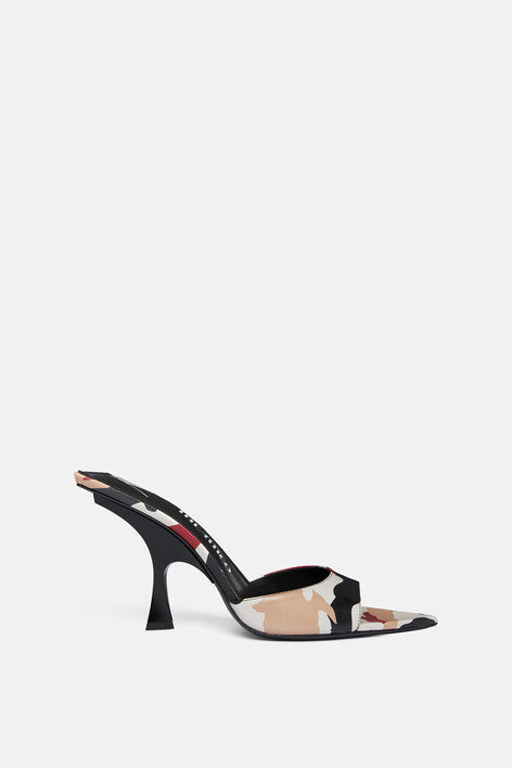 Ester mule 95mm - Beige/Black/Red/Nude