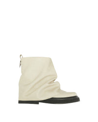 Bottes militaires Mini Robin 40 en cuir - White