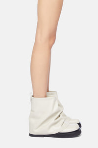 Bottes militaires Mini Robin 40 en cuir - White