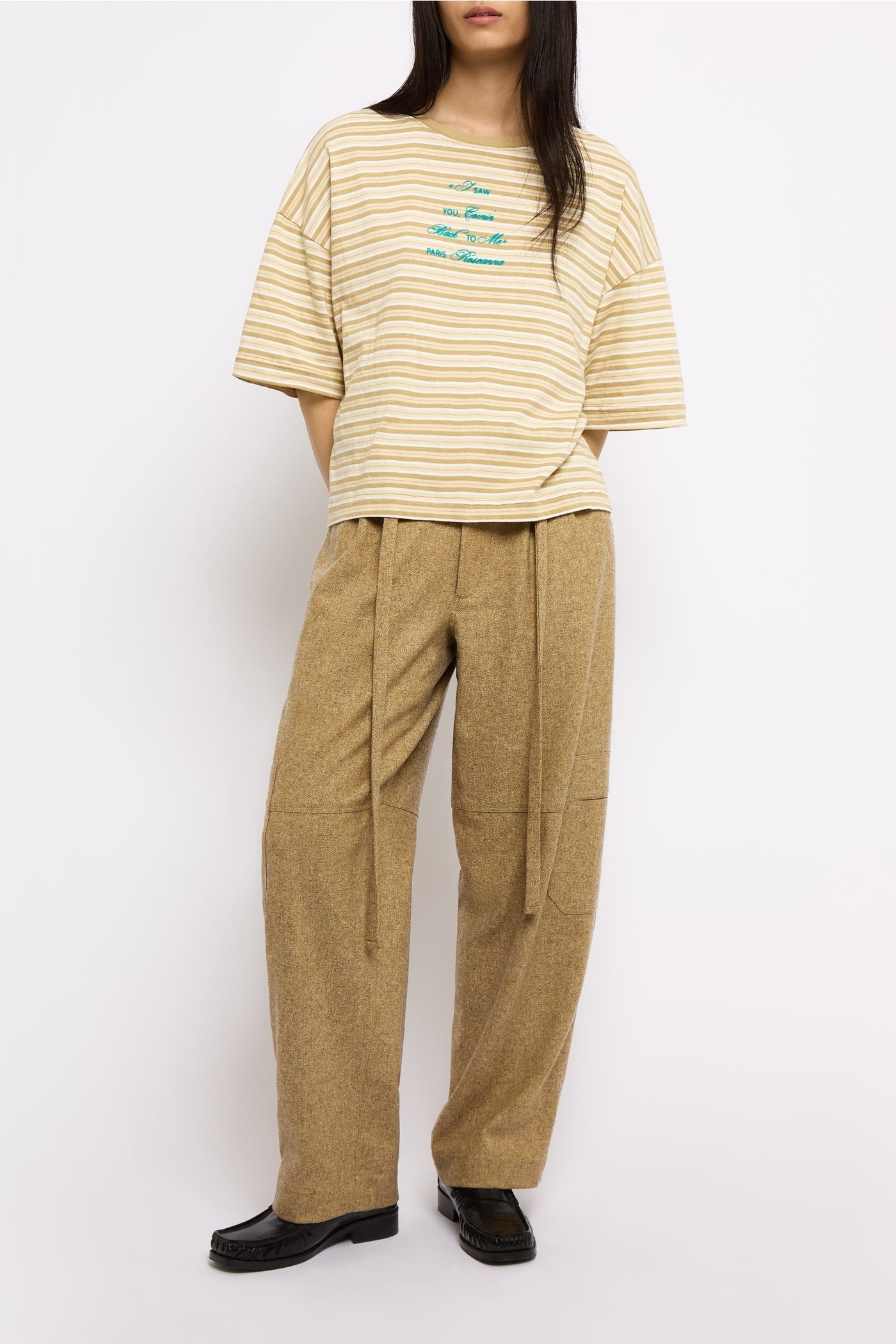 Pantalon Jewel en laine - Beige
