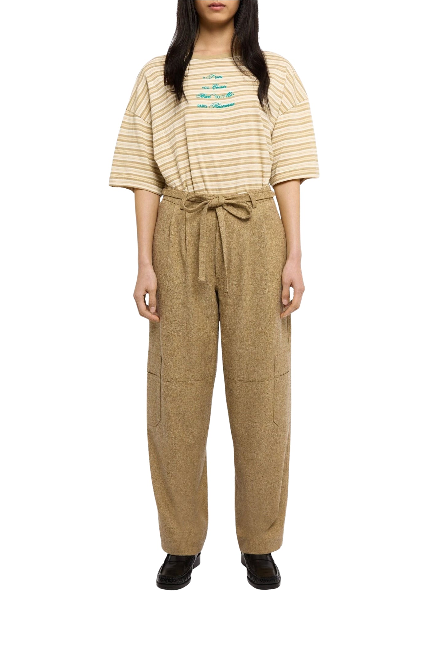 Pantalon Jewel en laine - Beige