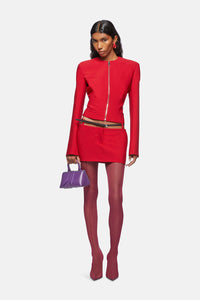 Blazer extensible à col rond - Vibrant Red