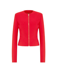 Blazer extensible à col rond - Vibrant Red