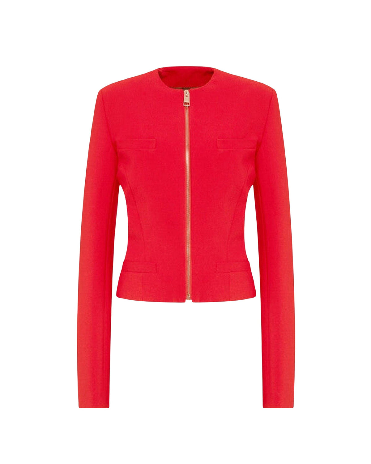 Blazer extensible à col rond - Vibrant Red