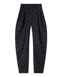 Pantalon long Gary en jacquard rayé - Black & White