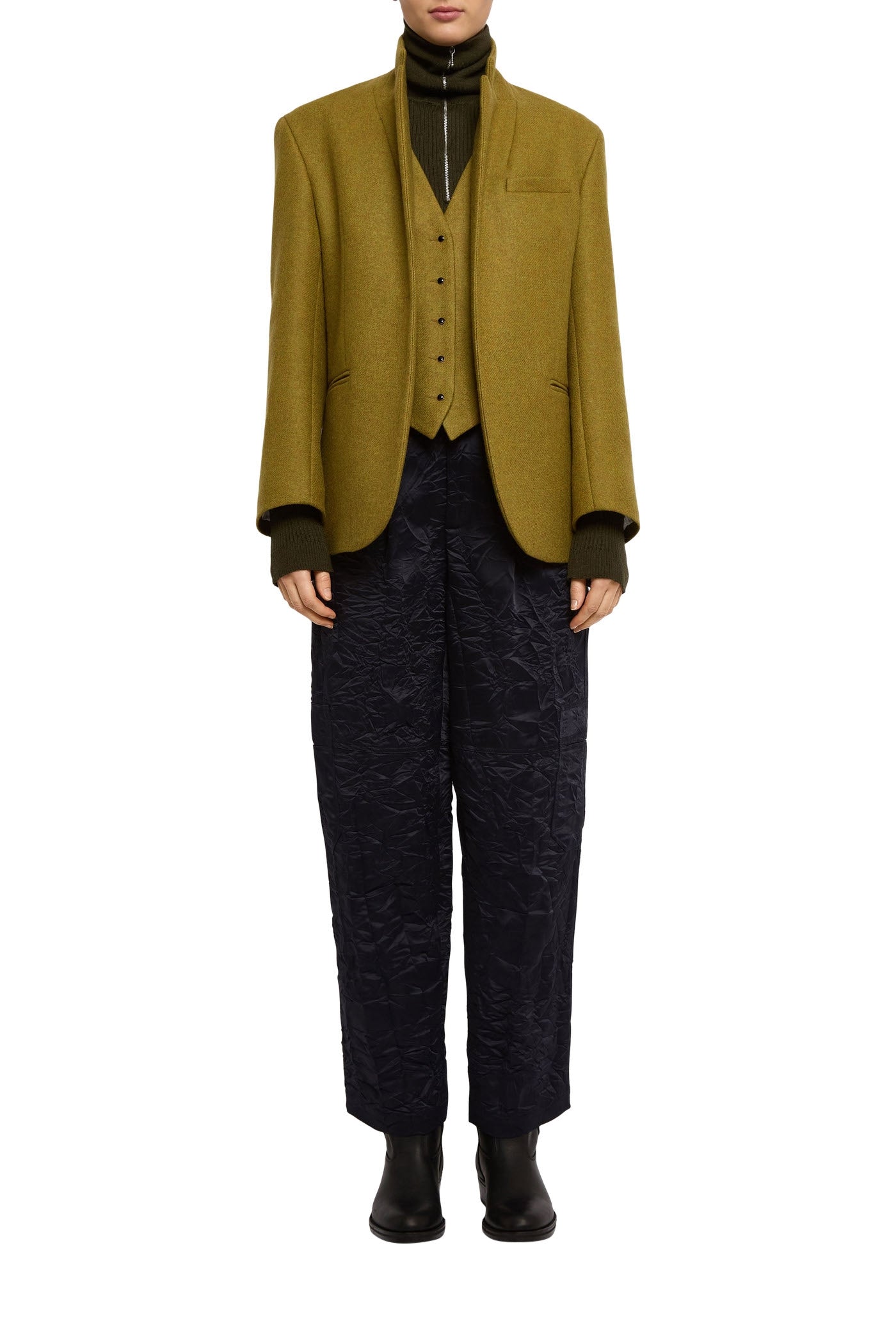 Seymour wool jacket - Khaki