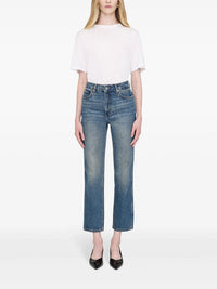 Pantalon droit Magny en denim - Mid Blue Vintage