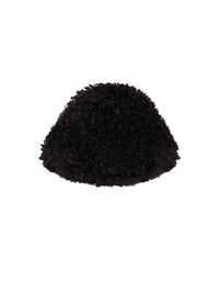 CHAPEAU SEAU EN FAUSSE FOURRURE - Noir
