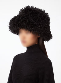 CHAPEAU SEAU EN FAUSSE FOURRURE