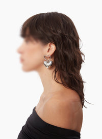 BOUCLES D’OREILLES EN FORME DE CŒUR