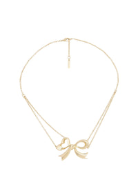 COLLIER DOUBLE NŒUD EN CHAÎNE - Or