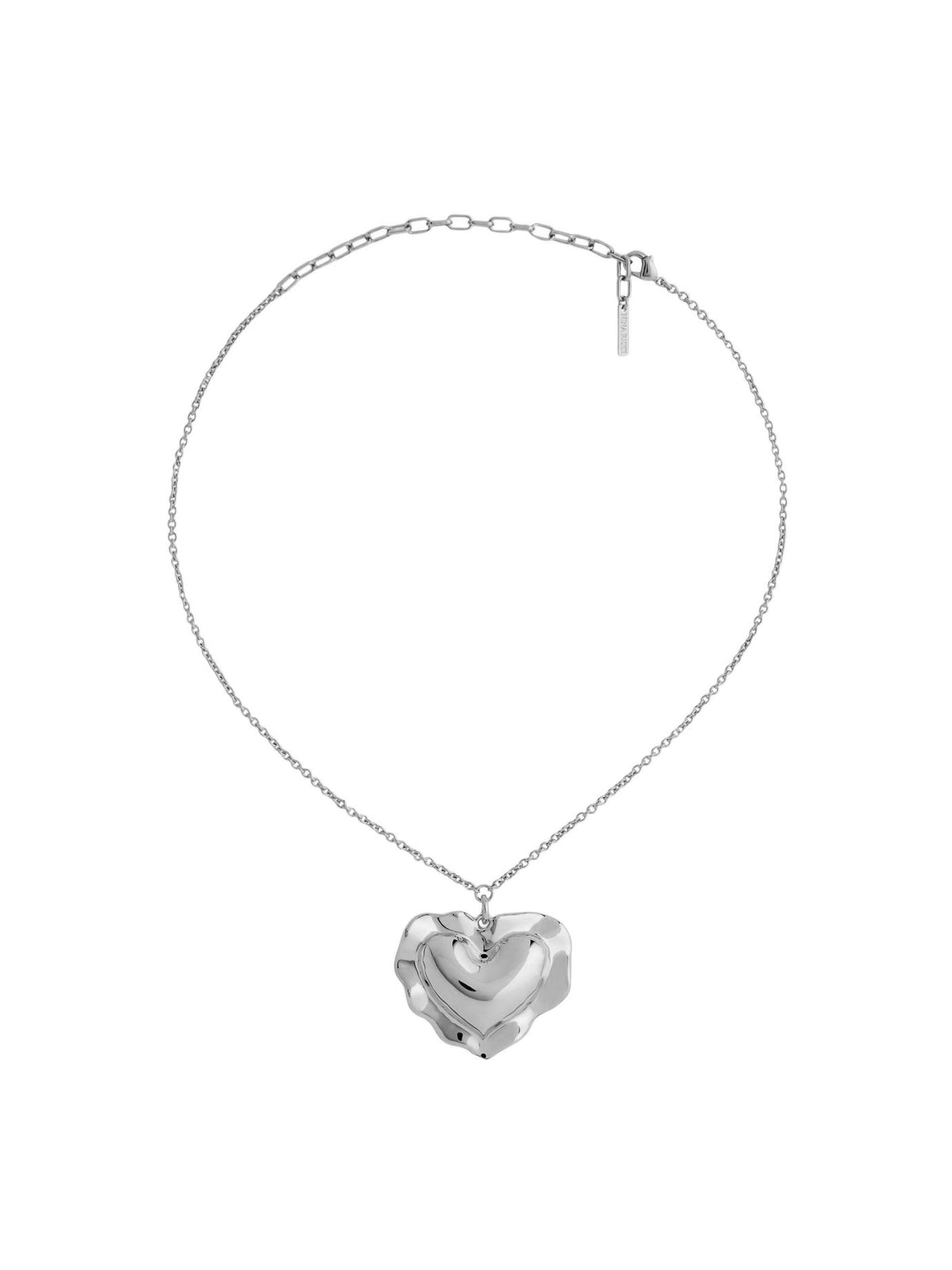 COLLIER CŒUR COUSSIN - Argent