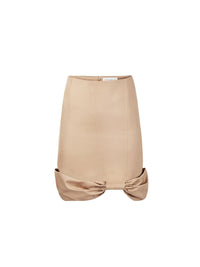 JUPE MIDI EN NŒUD NŒUD EN COTON PEPLUM