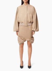 JUPE MIDI EN NŒUD NŒUD EN COTON PEPLUM