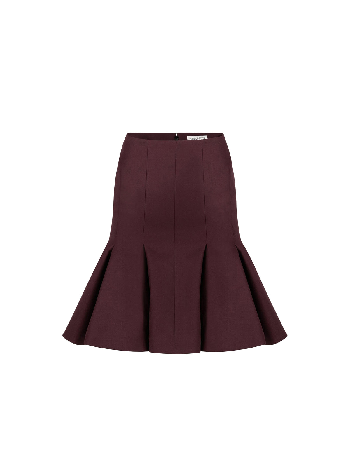 JUPE MIDI PEPLUM EN LAINE