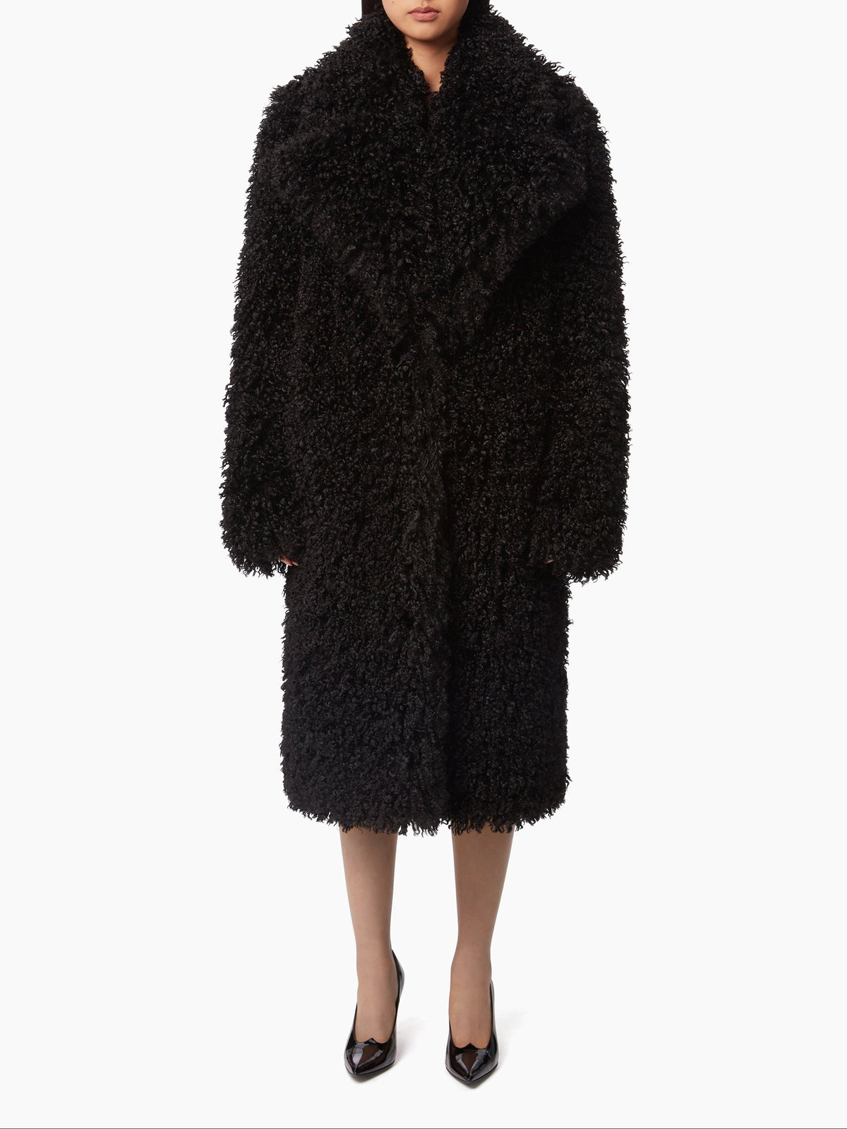 MANTEAU SURDIMENSIONNÉ EN FAUSSE FOURRURE