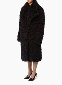 MANTEAU SURDIMENSIONNÉ EN FAUSSE FOURRURE