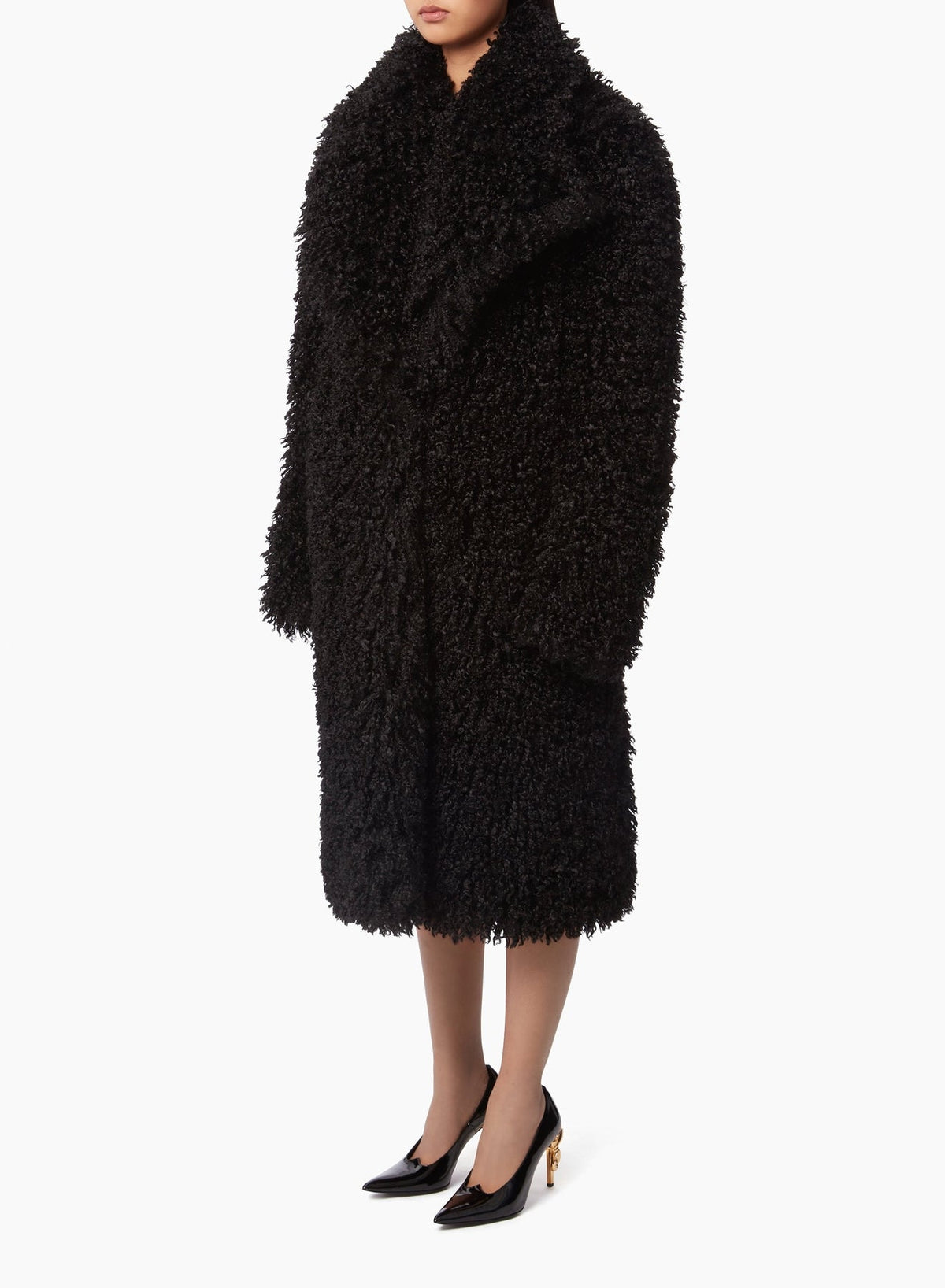 MANTEAU SURDIMENSIONNÉ EN FAUSSE FOURRURE