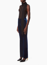 PANTALON DROIT EN VELOURS FLUIDE