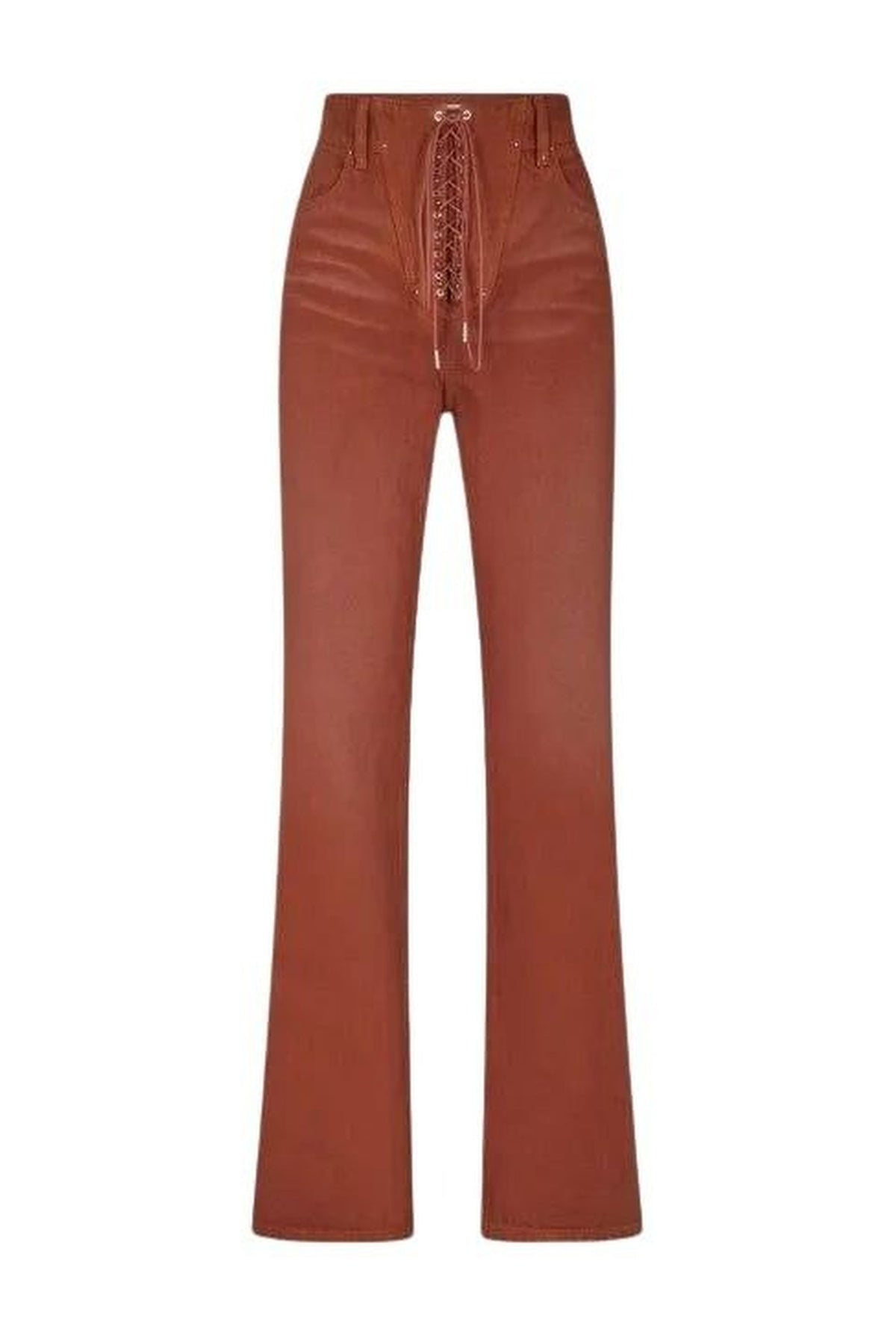 Pantalon large en denim - Brown