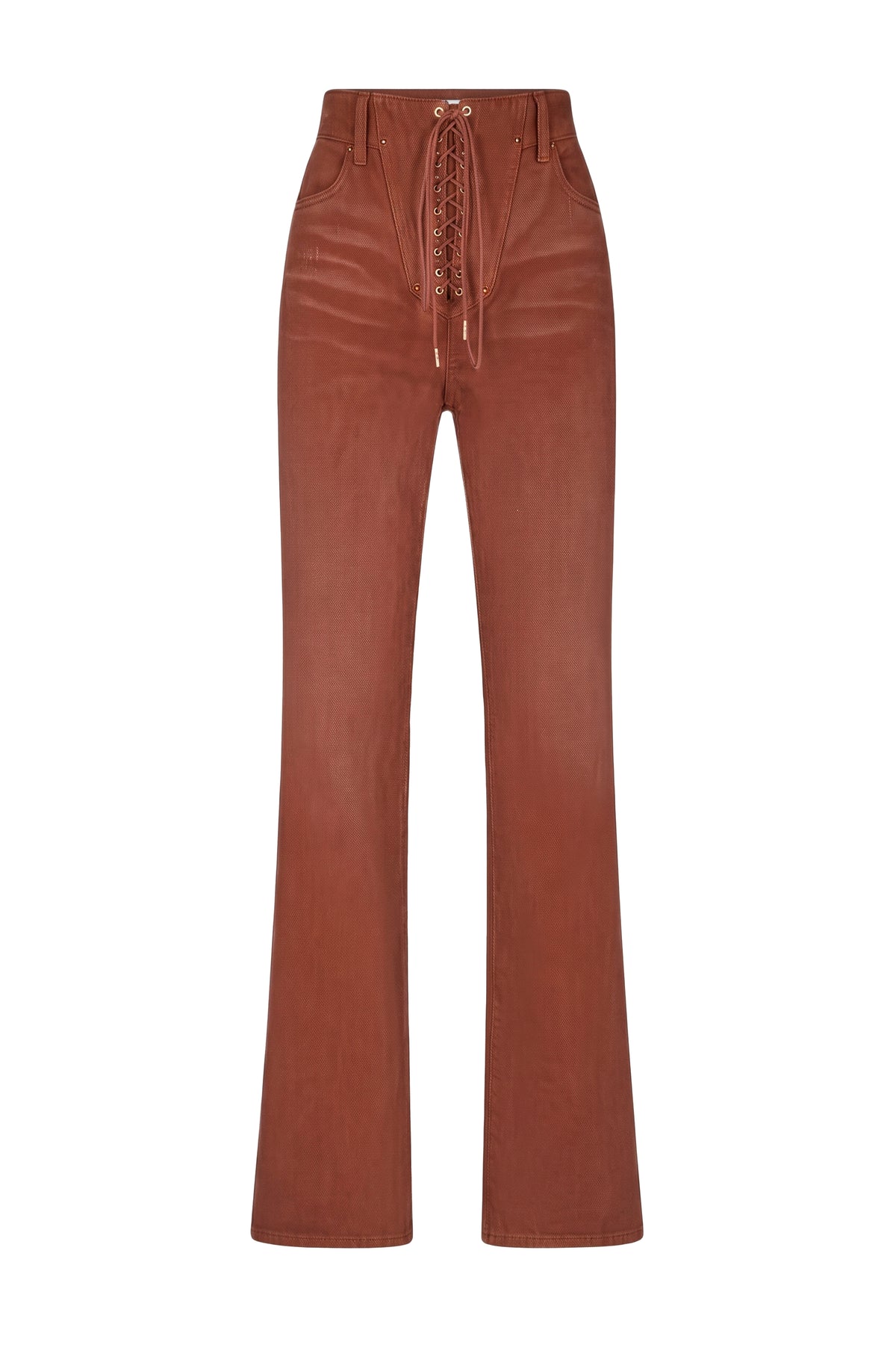 Pantalon large en denim - Brown