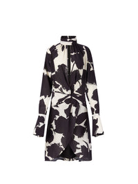 ROBE MIDI À COL MONTANT