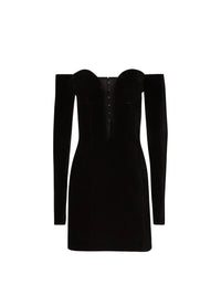 ROBE MINI CORSET - Noir