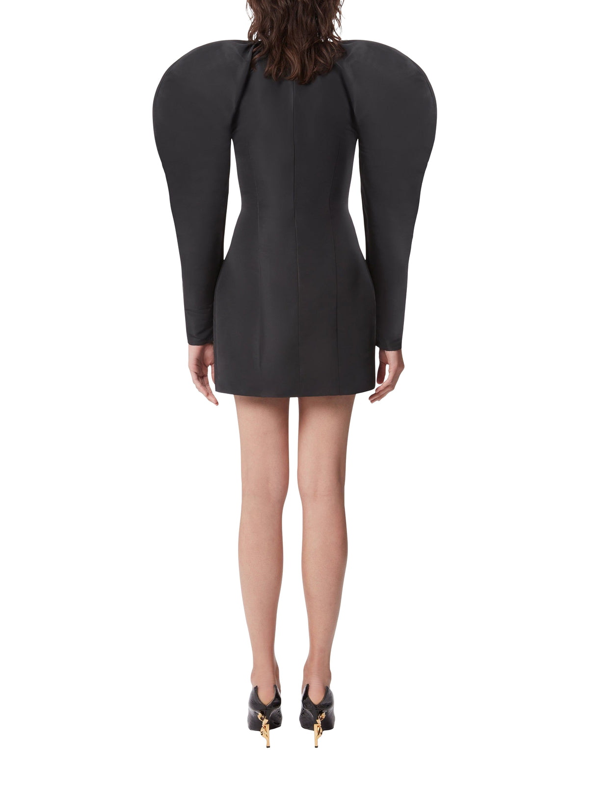 Robe manches longues cocoon - Noir
