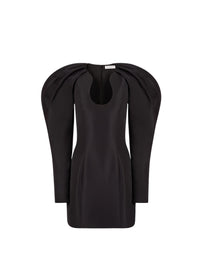 MINI-ROBE À MANCHES LONGUES EN COCON - Noir
