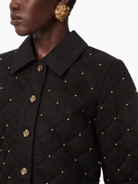 VESTE EN JEAN MATELASSÉ - Noir