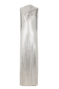 Longue robe en mesh sans manches - Silver