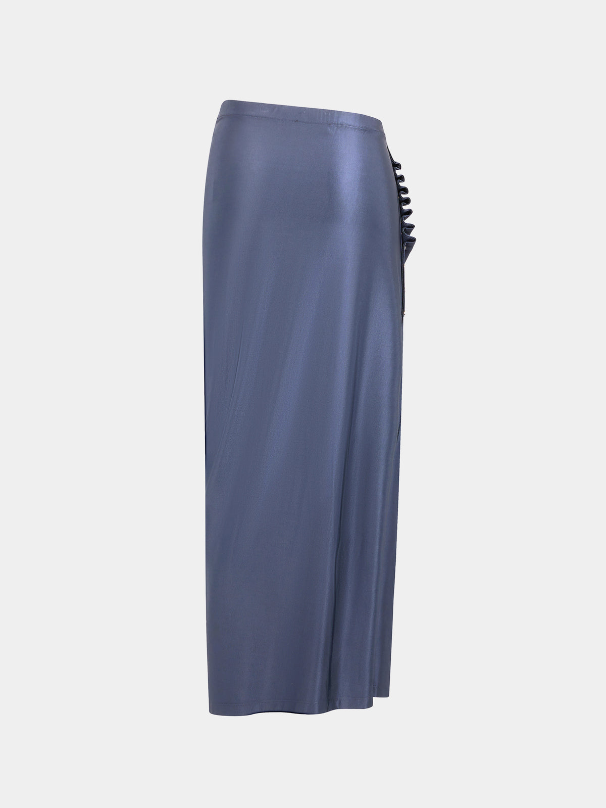 GREY MIDI SKIRT IN JERSEY