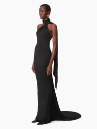 ROBE DRAPÉE À DOS NU