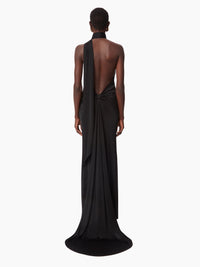 ROBE DRAPÉE À DOS NU