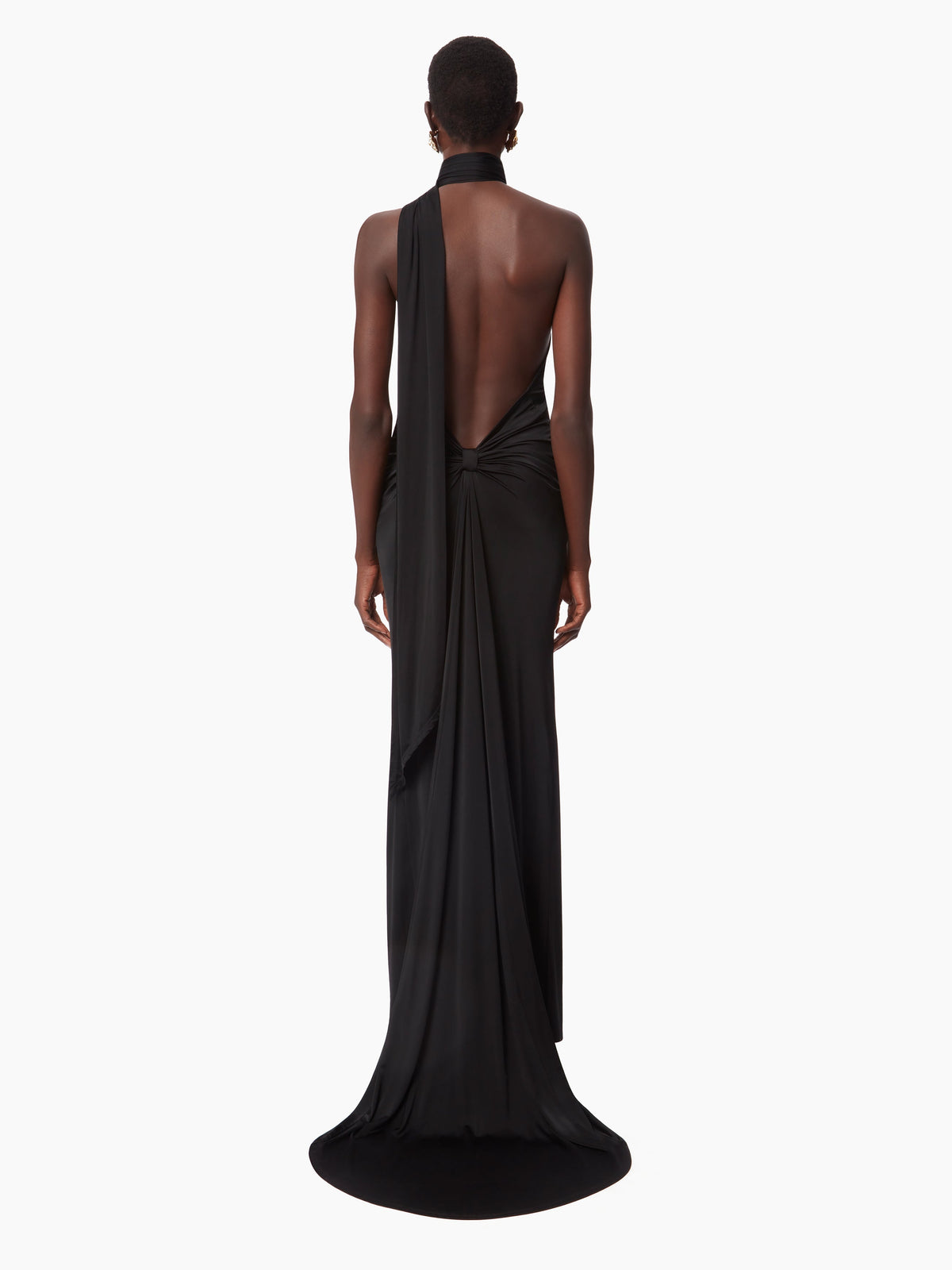 ROBE DRAPÉE À DOS NU