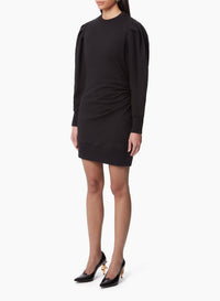 ROBE PULL À MANCHES FRONCÉES