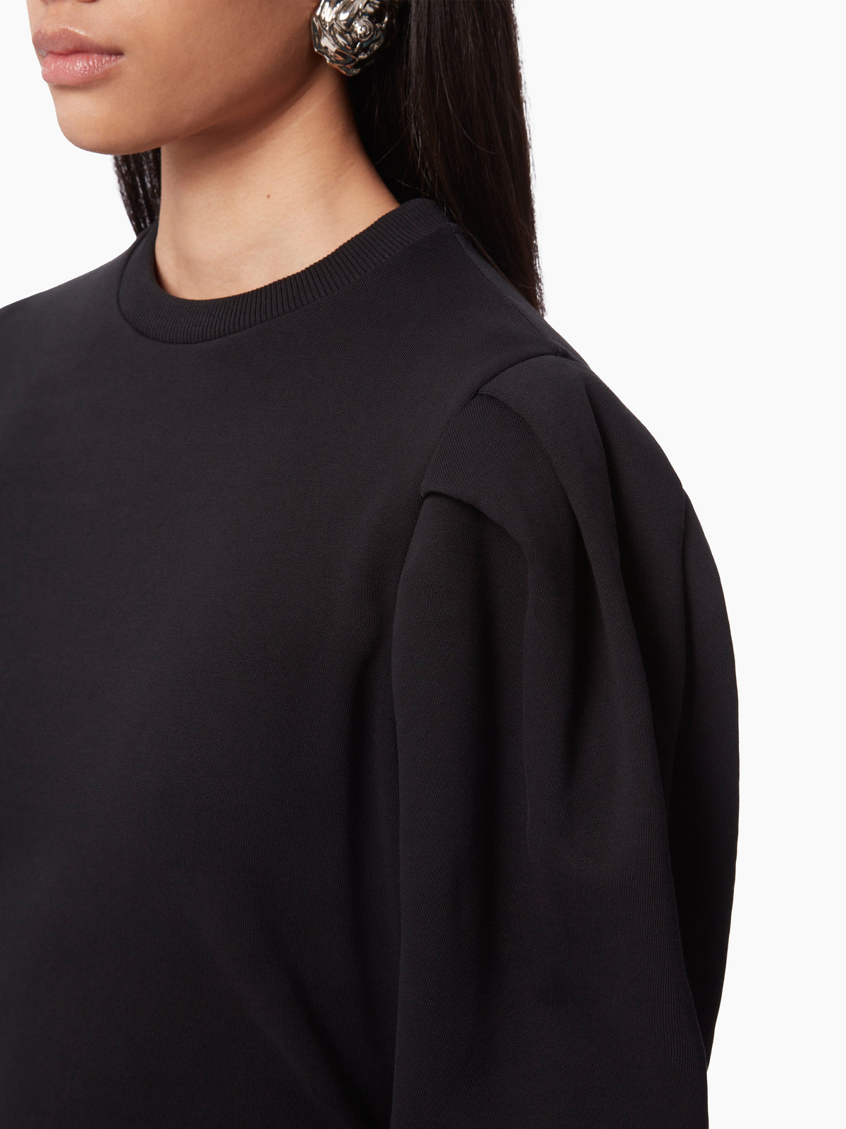 ROBE PULL À MANCHES FRONCÉES