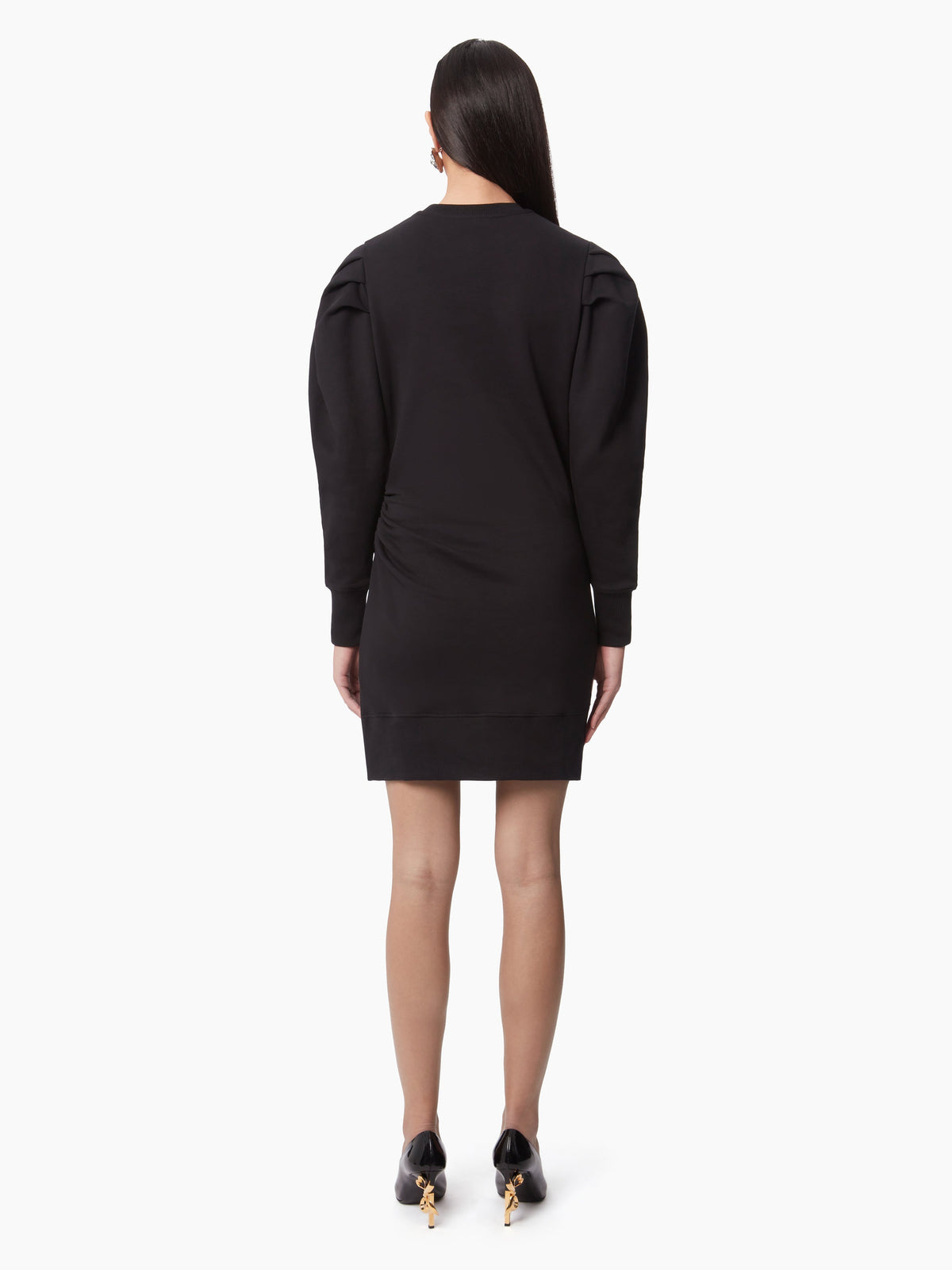 ROBE PULL À MANCHES FRONCÉES