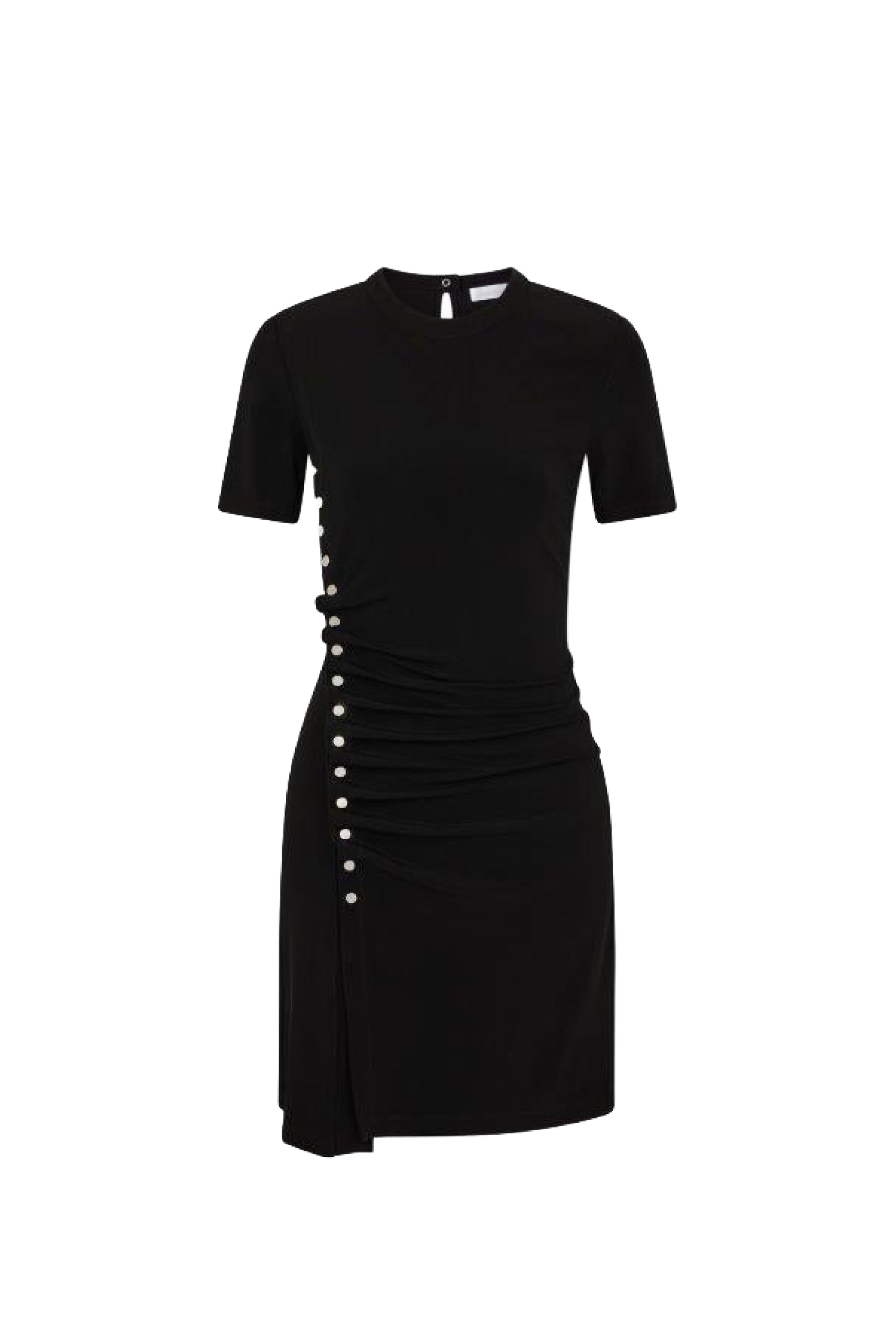 Robe asymétriques à fronces - Black