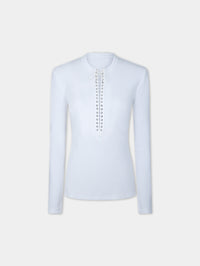 HENLEY TOP IN COTTON JERSEY