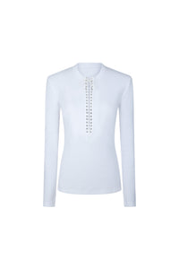 HENLEY TOP IN COTTON JERSEY