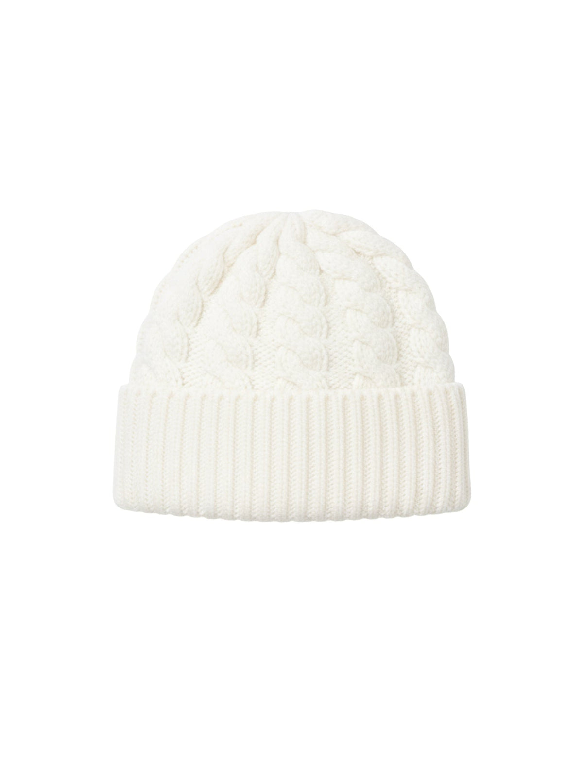 BONNET EN LAINE TRICOTÉ - Beige