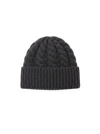 BONNET EN LAINE TRICOTÉ - Gris