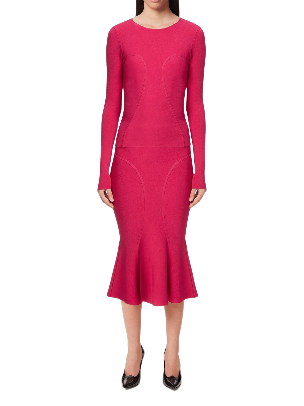 Cut-out mermaid skirt - Pink