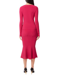 Cut-out mermaid skirt - Pink