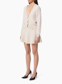 MINI-JUPE ÉVASÉE EN MOHAIR