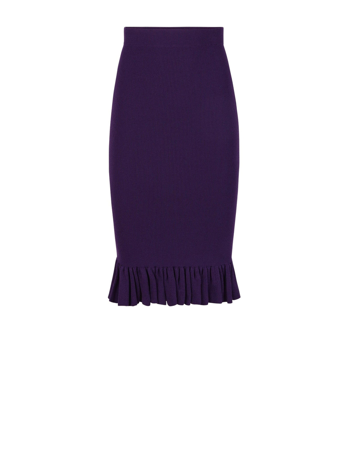 JUPE MIDI AVEC PÉPLUME À VOLANTS