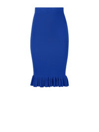 JUPE MIDI AVEC PÉPLUME À VOLANTS